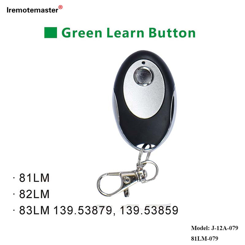 Kwa 81LM 82LM 83LM Green Learn Button 390MHz Gate Door Replacement Remote